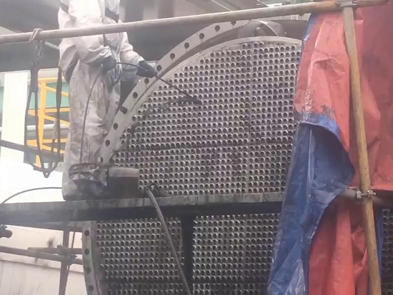 换热器清洗现场